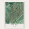 Gang Mills, New York map print, the full design