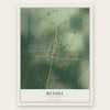 Bethel, Missouri map print, the full design