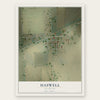 Haswell, Colorado map print, the full design