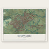 McMinnville, Oregon map print, the full design
