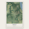 Sibley, Missouri map print, the full design