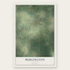 Burlington, Illinois map print, the full design
