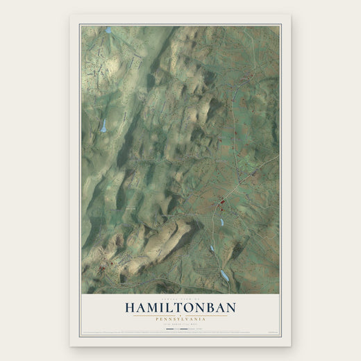 Hamiltonban, Pennsylvania map print, the full design