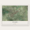 Uvalde, Texas map print, the full design