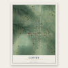 Coffey, Missouri map print, the full design