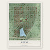 Kenny, Minnesota map print, the full design