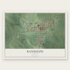 Randolph, Nebraska map print, the full design