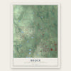 Bruce, Macomb County, Michigan map print, the full design