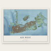 Key West, Florida map print, the full design