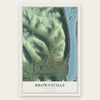 Brownsville, Minnesota map print, the full design