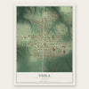 Viola, Illinois map print, the full design