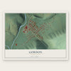 Gordon, Pennsylvania map print, the full design