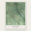 Decatur, Arkansas map print, the full design