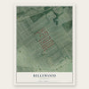 Bellewood, Kentucky map print, the full design