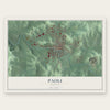 Paoli, Indiana map print, the full design