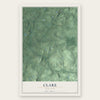 Clare, New York map print, the full design