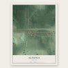 Altona, Indiana map print, the full design