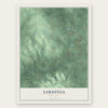 Sardinia, New York map print, the full design