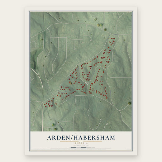 Arden-Habersham, Georgia map print, the full design