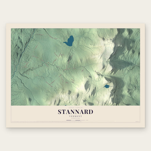 Stannard, Vermont map print, the full design