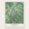 Damascus, Maryland map print, the full design