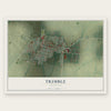 Trimble, Tennessee map print, the full design