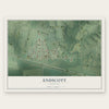 Endicott, Nebraska map print, the full design