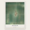 Kenneth, Minnesota map print, the full design