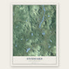 Stoddard, New Hampshire map print, the full design