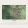 Parma, Idaho map print, the full design