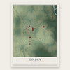 Golden, Mississippi map print, the full design
