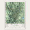 Woodbury, Connecticut map print, the full design