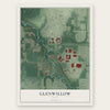 Glenwillow, Ohio map print, the full design