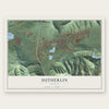 Sutherlin, Oregon map print, the full design