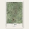 La Homa, Texas map print, the full design