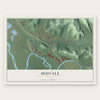 Midvale, Ohio map print, the full design
