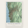 Village of Ossining, New York map print, the full design