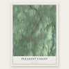 Pleasant Valley, New York map print, the full design