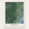 Hampstead, North Carolina map print, the full design