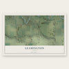 Leamington, Utah map print, the full design