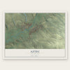 Aztec, New Mexico map print, the full design