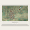 Guymon, Oklahoma map print, the full design