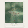 Morland, Kansas map print, the full design
