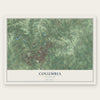 Columbia, Tennessee map print, the full design