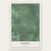 Hominy, Oklahoma map print, the full design
