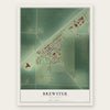Brewster, Minnesota map print, the full design