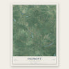 Fremont, New Hampshire map print, the full design