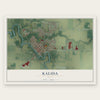 Kalida, Ohio map print, the full design