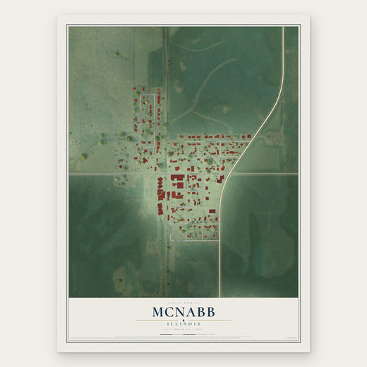 McNabb, Illinois map print, the full design