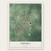 Emporia, Virginia map print, the full design